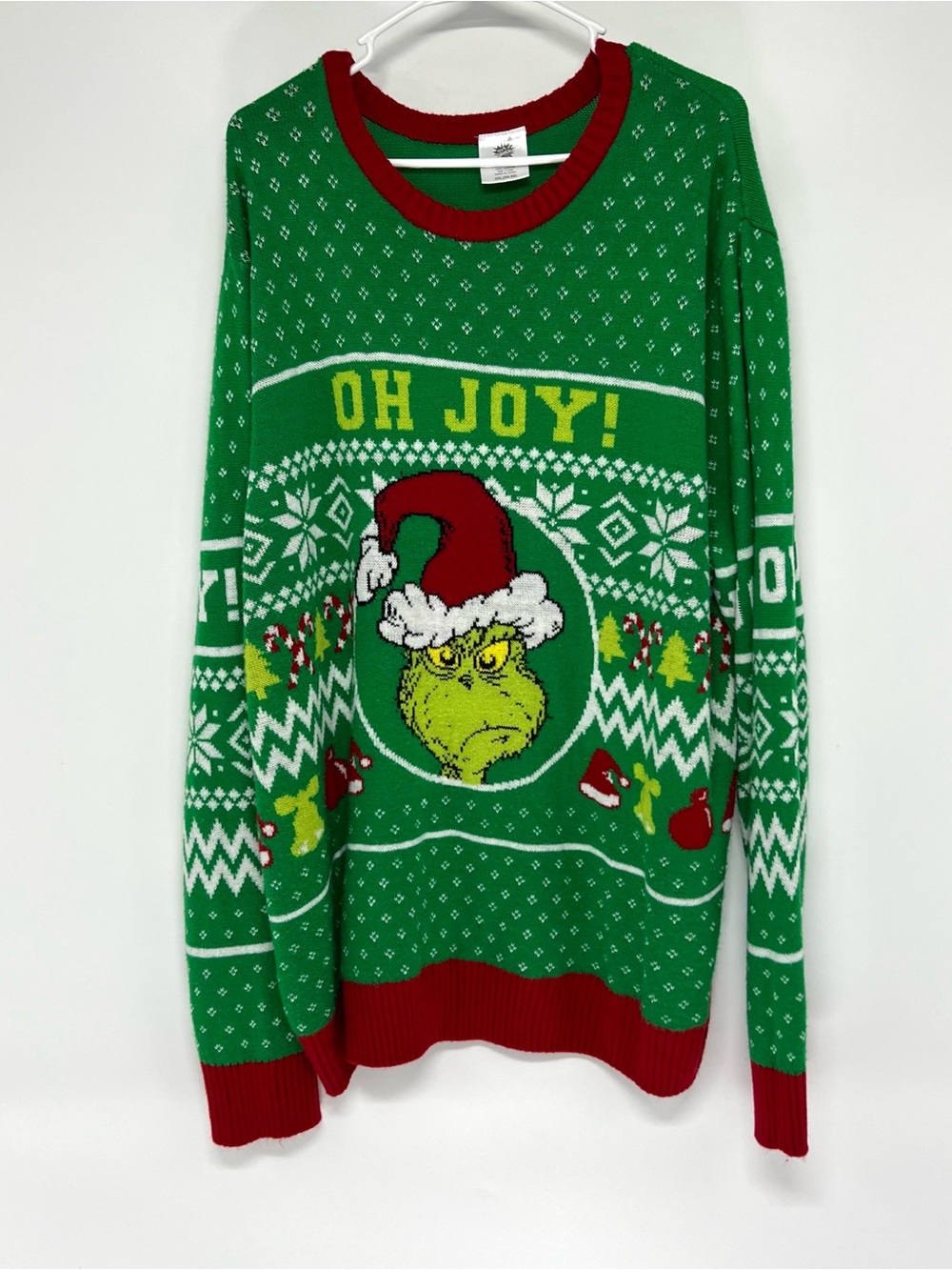 The grinch men’s Christmas sweater 3X